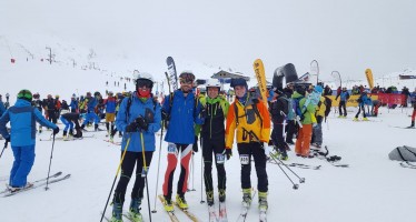El equipo MAB de esquí de montaña en el Campeonato de España de Candanchú