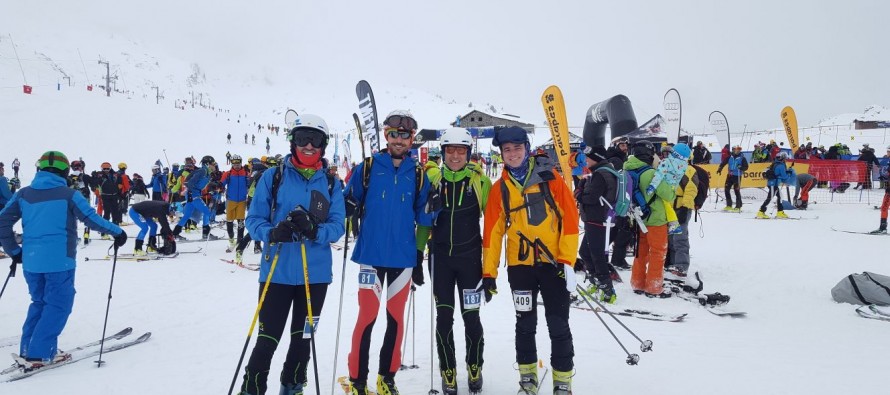 El equipo MAB de esquí de montaña en el Campeonato de España de Candanchú