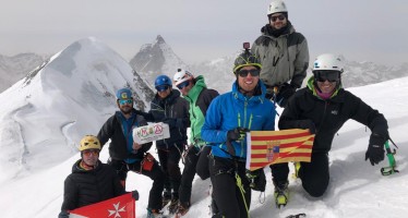 Entre Italia y Suiza: Montañeros de Aragón en los Alpes
